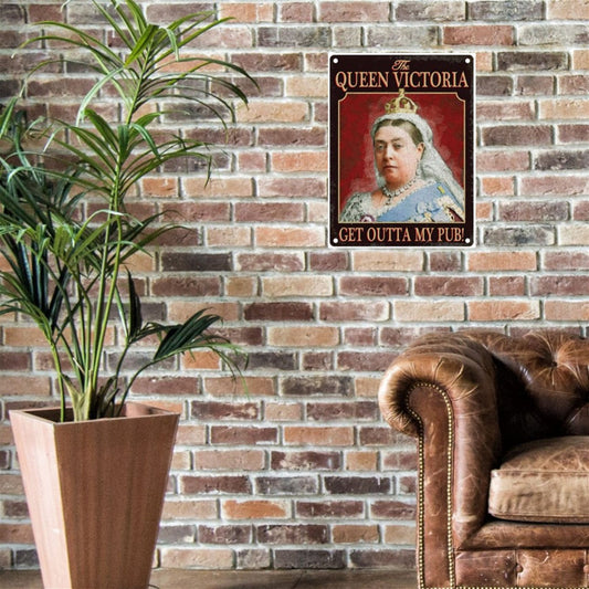 Large Metal Sign 60 x 49.5cm Pub Signs Queen Victoria