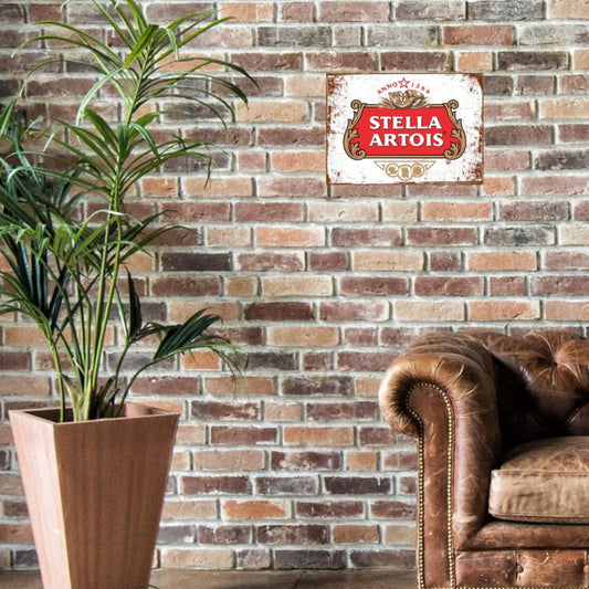 Small Metal Sign 45 x 37.5cm Stella Artois