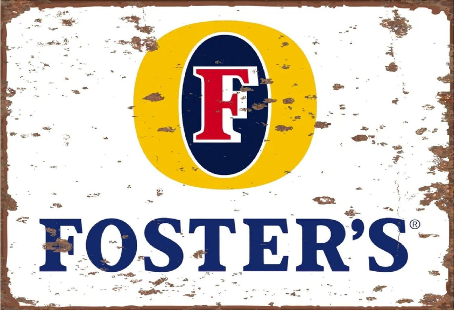 Small Metal Sign 45 x 37.5cm Foster's Ice Cold