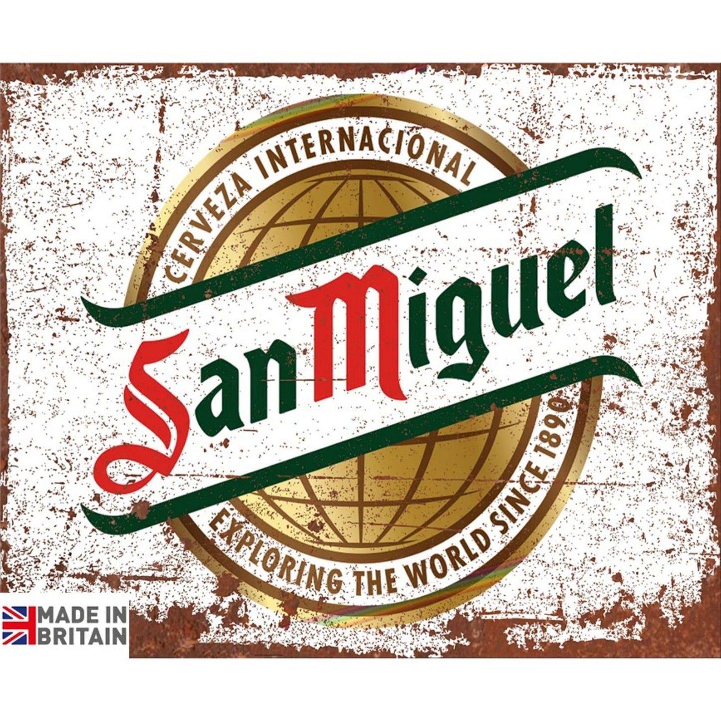 Small Metal Sign 45 x 37.5cm Beer San Miguel