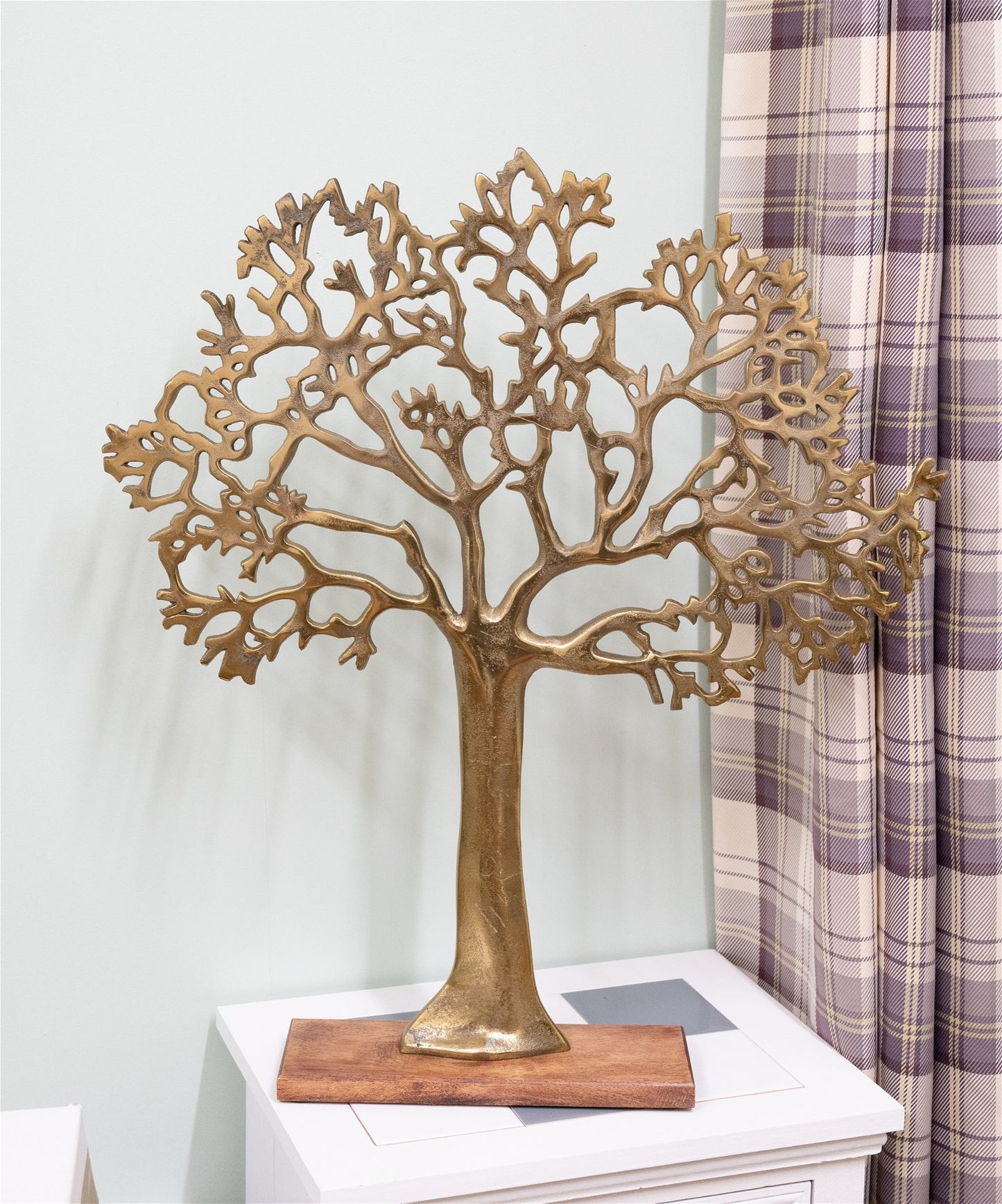 Antique Gold “Tree of Life“ On Wooden Base, 62cm