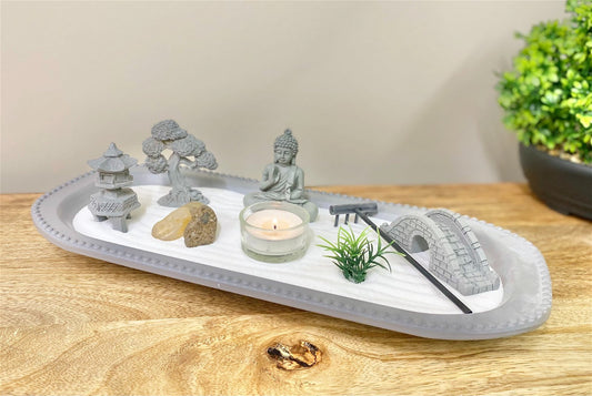 Zen Garden Candle Holder 36cm