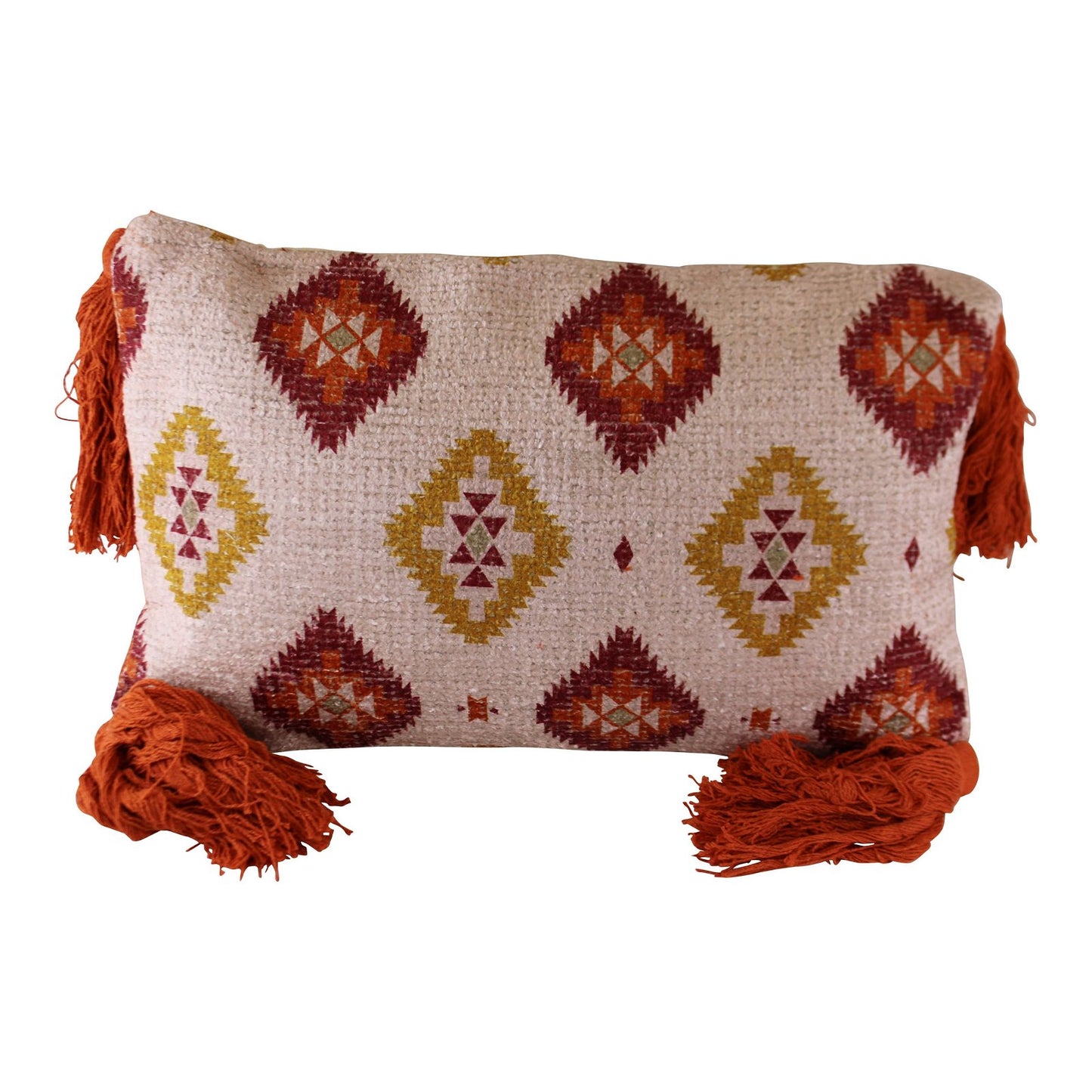 Tasseled Kasbah Design Scatter Cushion, Diamond Pattern