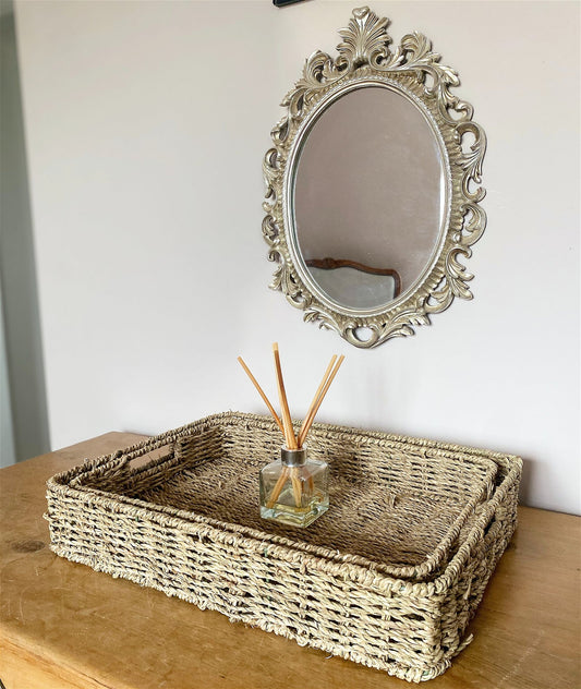 Two Dried Seagrass Trays