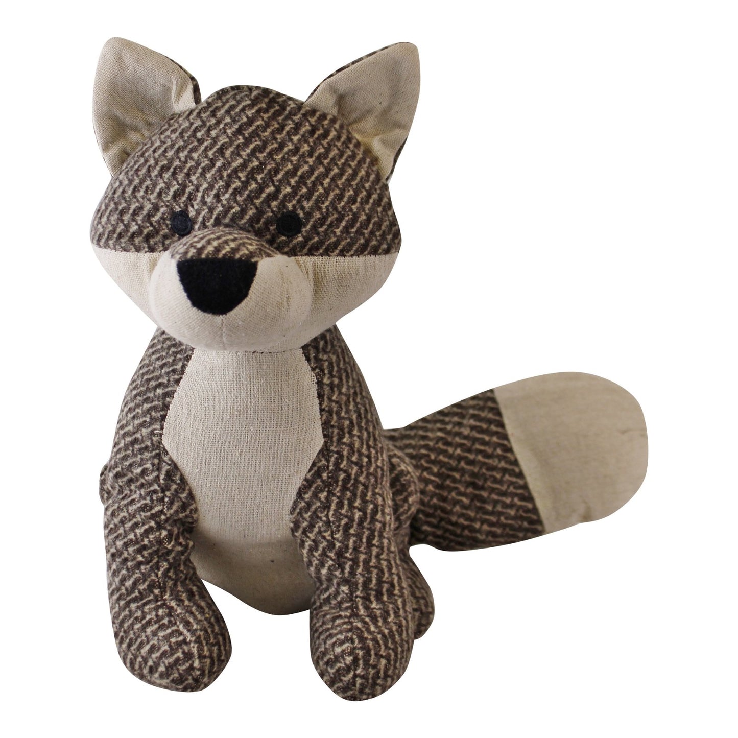 Brown Fabric Fox Doorstop